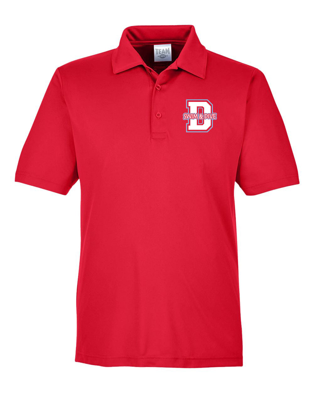 TT51 - DBQ SENIOR SWIM Team 365 Men's Zone Performance Polo