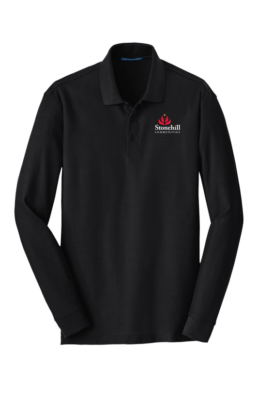 K100LS- STONEHILL Port Authority® Long Sleeve Core Classic Pique Polo