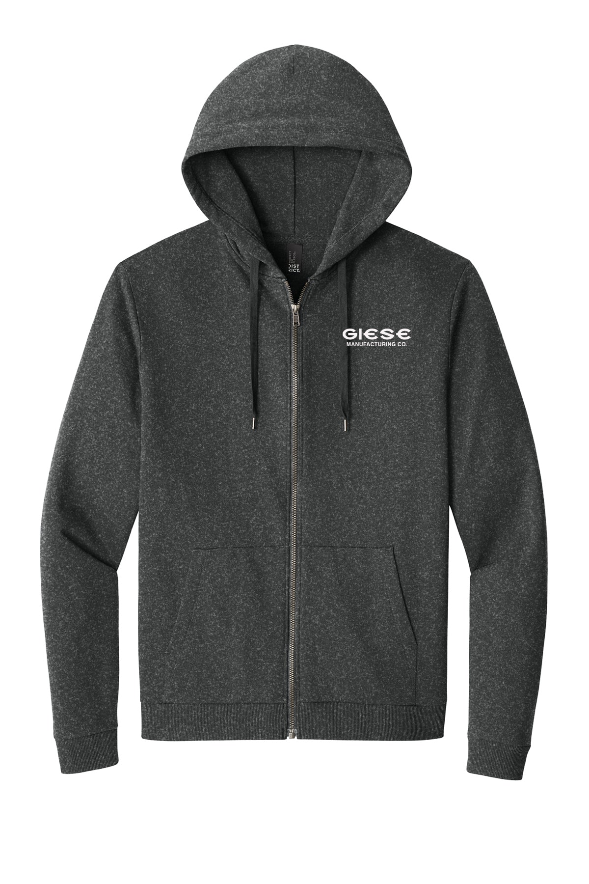 DT1302- GIESE MFG District® Perfect Tri® Fleece Full-Zip Hoodie