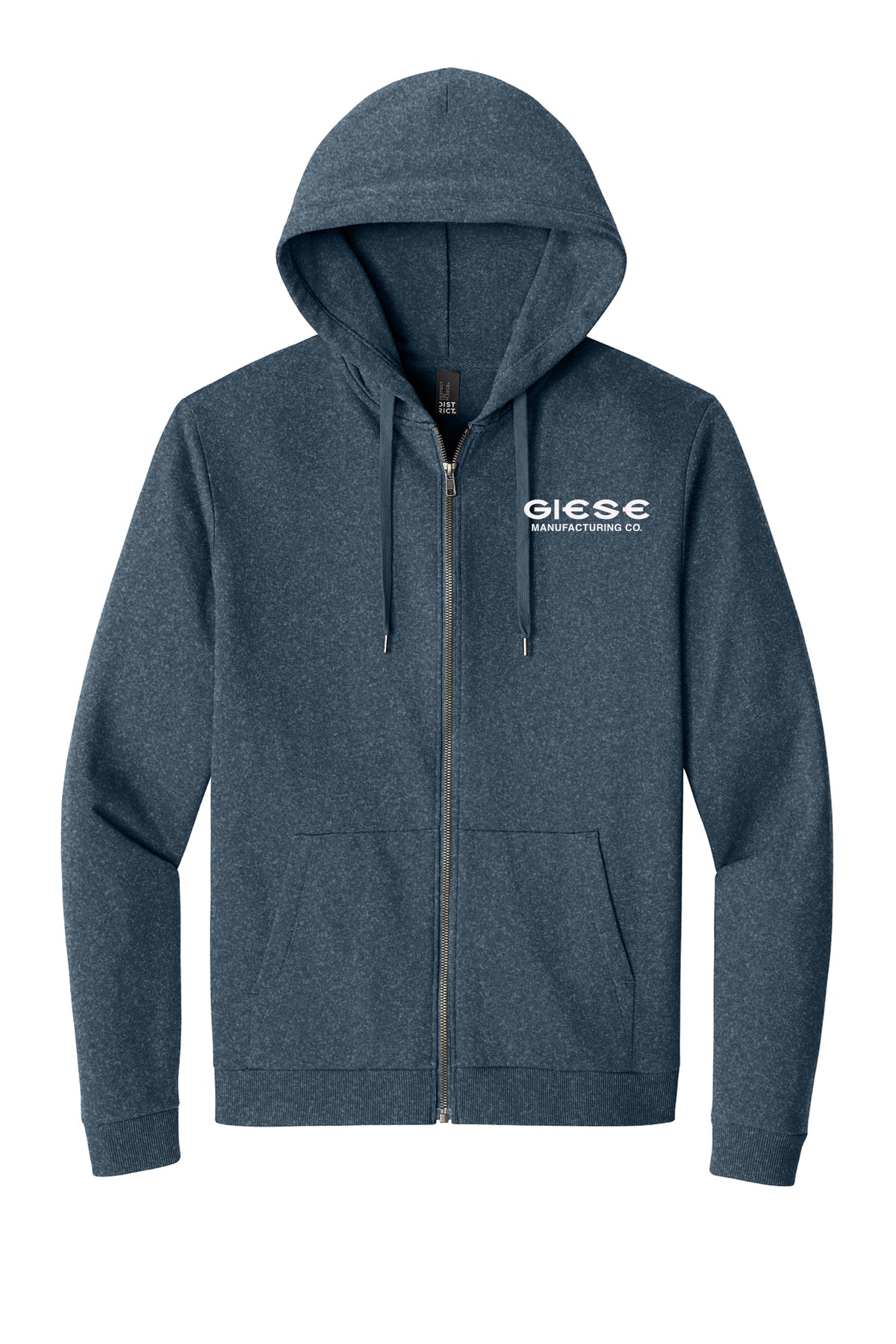 DT1302- GIESE MFG District® Perfect Tri® Fleece Full-Zip Hoodie