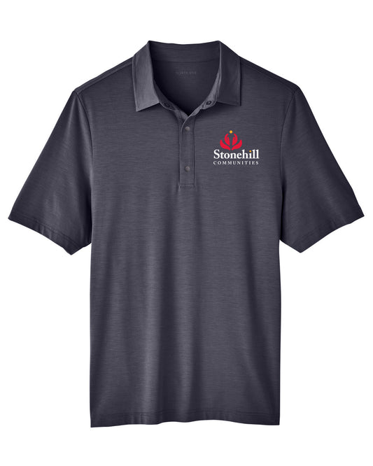 NE100- STONEHILL North End Men's JAQ Snap-Up Stretch Performance Polo