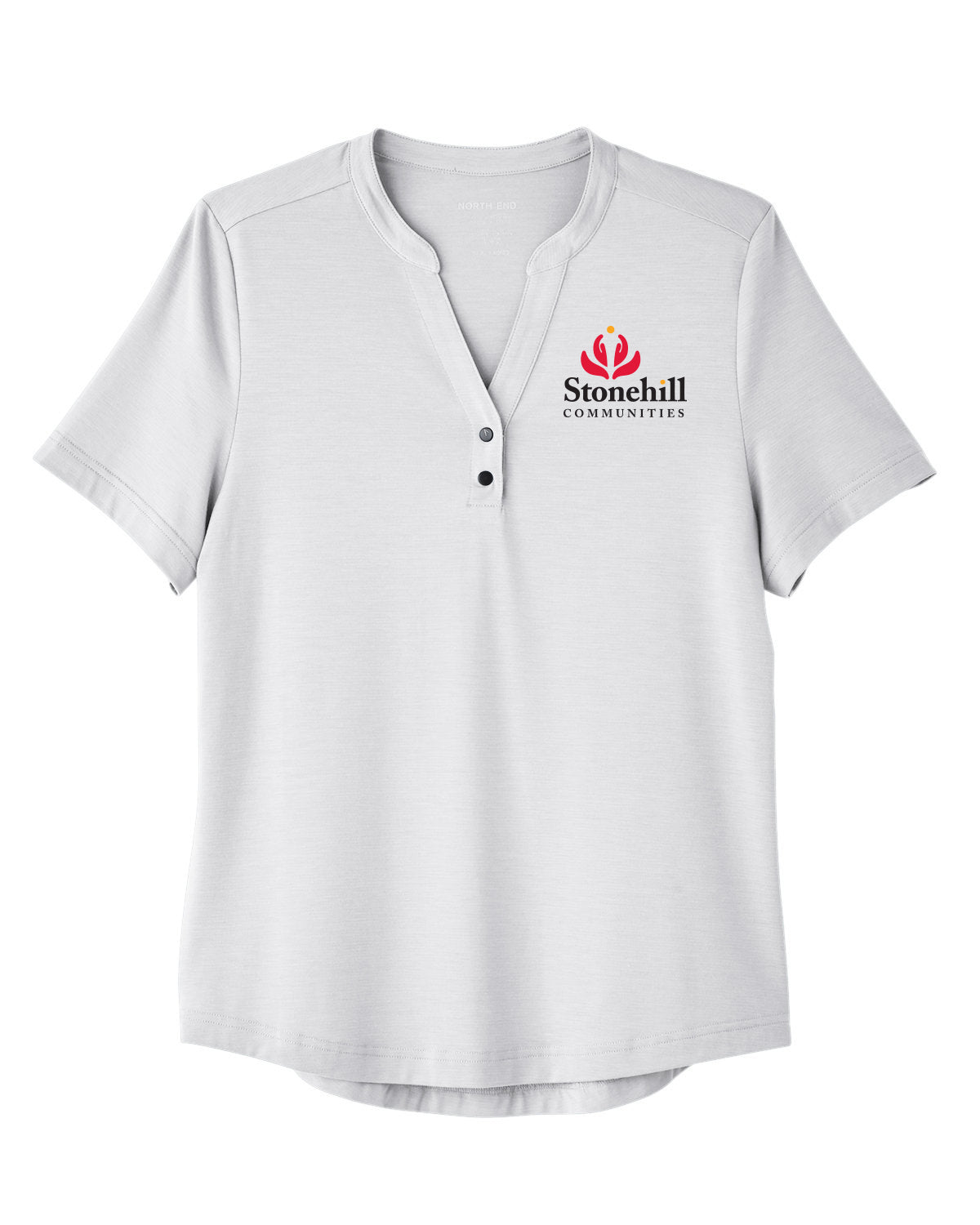 NE100W- STONEHILL North End Ladies' JAQ Snap-Up Stretch Performance Polo