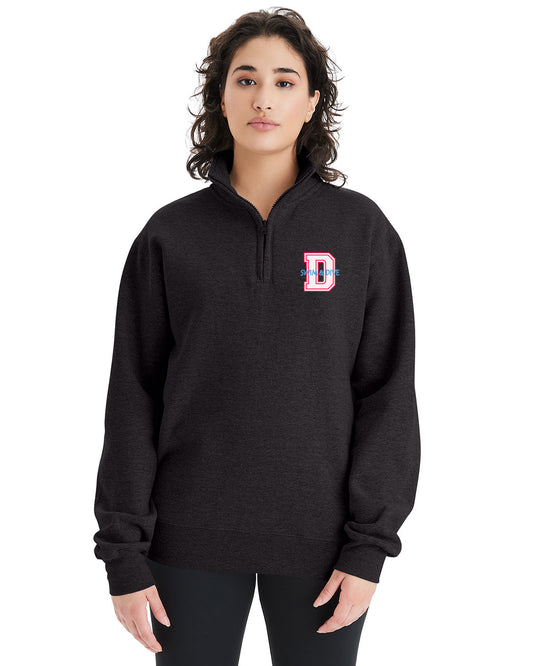 S450- DBQ SENIOR SWIM Champion Unisex Powerblend Quarter-Zip Pullover