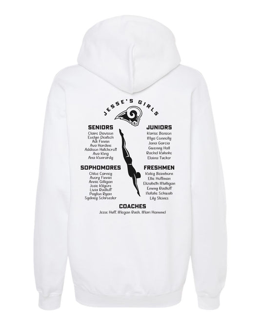 SF500- SENIOR SWIM CITY CHAMPS Gildan - Softstyle® Midweight Hooded Sweatshirt