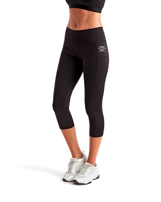 TD533- U OF I BURN UNIT TriDri Ladies' Three-Quarter Performance Leggings