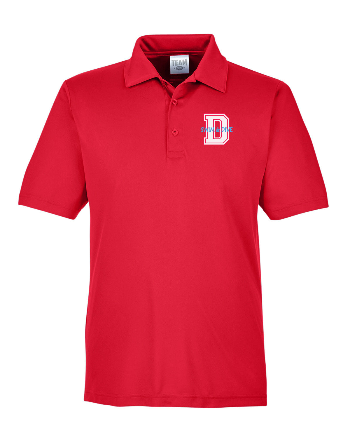 TT51 - DBQ SENIOR SWIM Team 365 Men's Zone Performance Polo