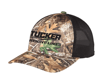 C892- TUCKER FREIGHT LINES Performance Camouflage Mesh Back Snapback Cap