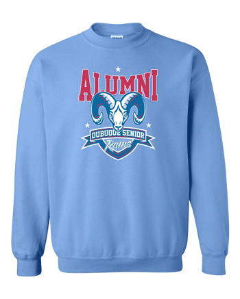 18000- DBQ SENIOR ALUMNI Carolina Blue Gildan - Heavy Blend™ Sweatshirt