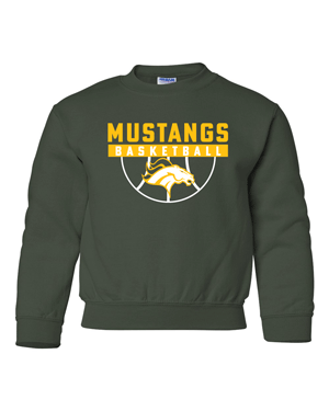 18000B- MUSTANG BASKETBALL Heavy Blend™ Youth Sweatshirt