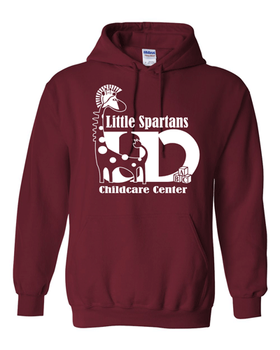 18500- UD CHILDCARE ADULT HOODED SWEATSHIRT