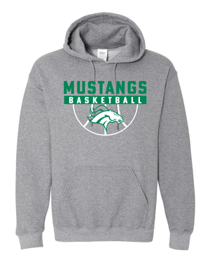 18500- MUSTANG BASKETBALL Legends Heavy Blend™ Hooded Sweatshirt