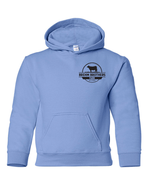 18500B- BREHM BROS FARM Heavy Blend™ Youth Hooded Sweatshirt