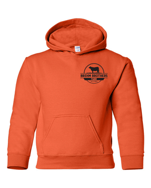 18500B- BREHM BROS FARM Heavy Blend™ Youth Hooded Sweatshirt