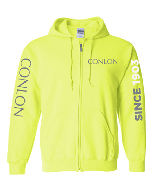 18600- CONLON SAFETY GREEN Heavy Blend Full-Zip Hooded Sweatshirt