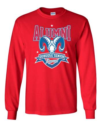2400- DBQ SENIOR ALUMNI Red Gildan - Ultra Cotton® Long Sleeve T-Shirt