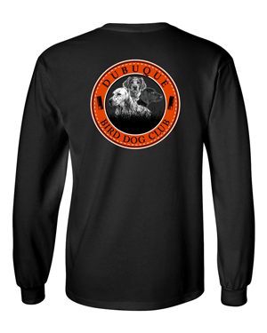 2400- DBQ BIRD DOG CLUB Black Ultra Cotton® Long Sleeve T-Shirt