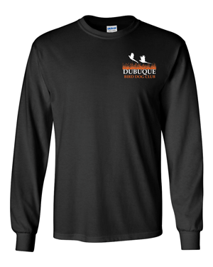 2400- DBQ BIRD DOG CLUB Black Ultra Cotton® Long Sleeve T-Shirt
