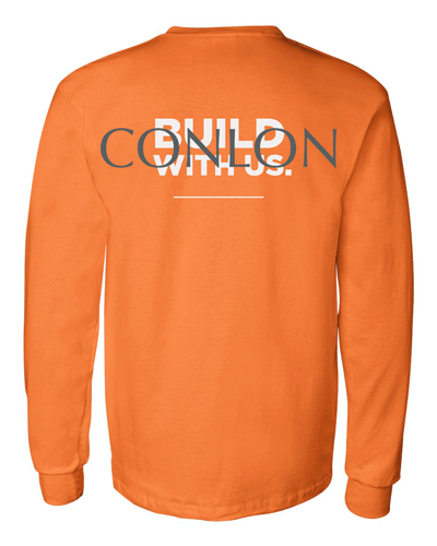 2410- CONLON SAFETY ORANGE L/S TEE