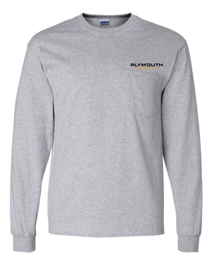 2410- PLYMOUTH LUBES Ultra Cotton® Long Sleeve Pocket T-Shirt