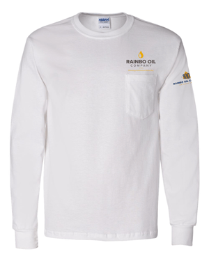 2410- RAINBO OIL Ultra Cotton® Long Sleeve Pocket T-Shirt