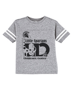 3037- UD CHILDCARE Rabbit Skins - Toddler Football Fine Jersey Tee