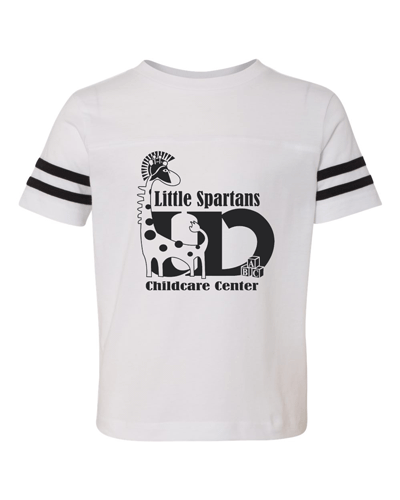 3037- UD CHILDCARE Rabbit Skins - Toddler Football Fine Jersey Tee
