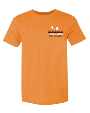 3413- DBQ BIRD DOG CLUB Orange BELLA + CANVAS - Unisex Triblend Tee