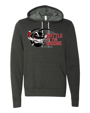 3719- DYHA Dark Heather Unisex Sponge Fleece Hoodie