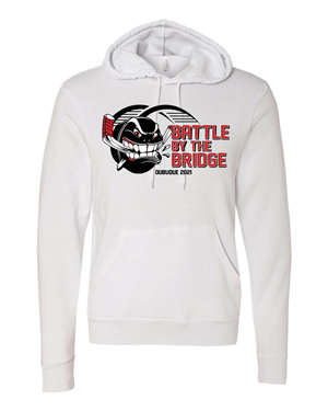 3719- DYHA White Unisex Sponge Fleece Hoodie
