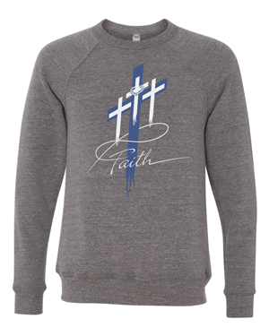 3901- FAITH  Unisex Sponge Fleece Raglan Crewneck Sweatshirt