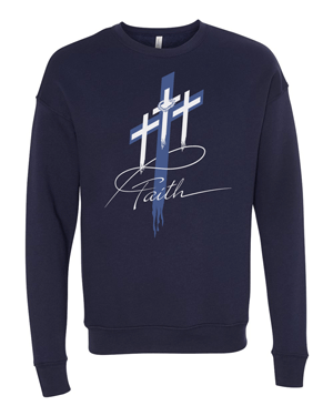 3945- FAITH Unisex Drop Shoulder Crewneck Sweatshirt