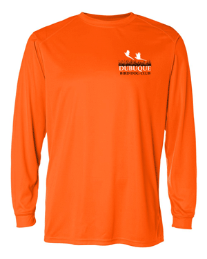 4104- DBQ BIRD DOG CLUB Safety Orange B-Core Long Sleeve T-Shirt