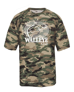 4181- MISSISSIPPI WALLEYE CLUB Badger - Camo T-Shirt