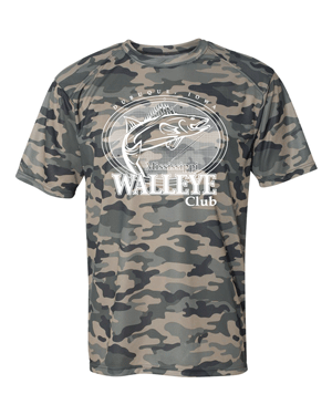4181- MISSISSIPPI WALLEYE CLUB Badger - Camo T-Shirt