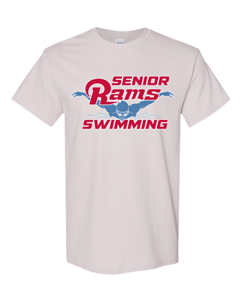 5000- DBQ SENIOR MEN'S SWIM Ice Grey Gildan - Heavy Cotton™ T-Shirt