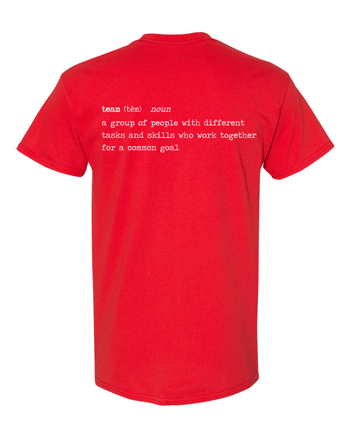 5000- SENIOR SWIM TEAM SHIRT RED Heavy Cotton™ T-Shirt