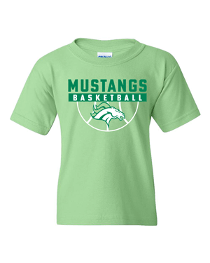 5000B- MUSTANG BASKETBALL Heavy Cotton™ Youth T-Shirt