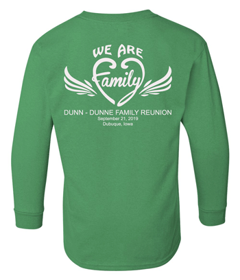 5400B- DUNNE-DUNN REUNION Gildan - Heavy Cotton™ Youth Long Sleeve T-Shirt