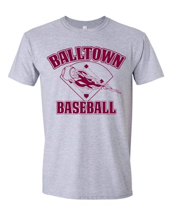 64000- BALLTOWN BASEBALL Grey Softstyle® T-Shirt