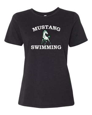 6400CVC- HEMPSTEAD SWIMMING Black Heather Women’s Relaxed Fit Heather CVC Tee