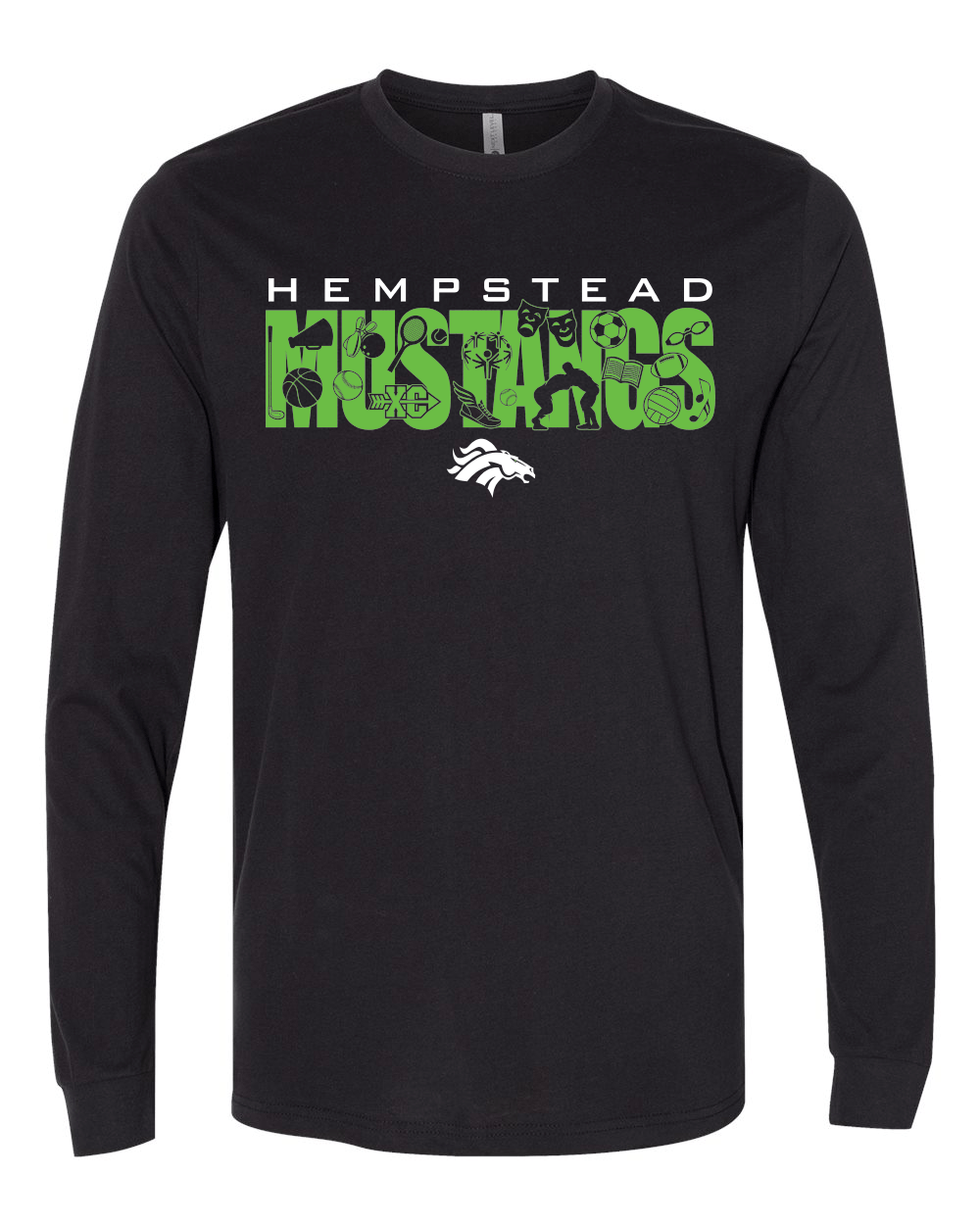 6411- HEMPSTEAD STAFF Unisex Sueded Long Sleeve T-Shirt