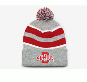 641K- DBQ SENIOR BOOSTER Pom-Pom Cuff Beanie