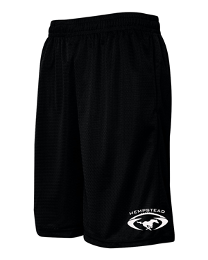 7219- HEMPSTEAD Black Badger - Pro Mesh 9" Shorts with Pockets