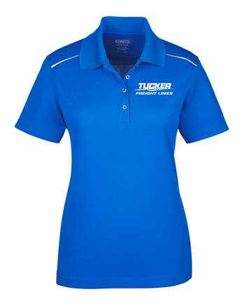 78181R- TUCKER FREIGHT LINES Ladies Performance Piqué Polo with Reflective Piping