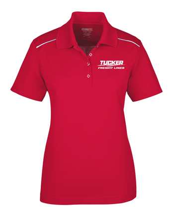 78181R- TUCKER FREIGHT LINES Ladies Performance Piqué Polo with Reflective Piping