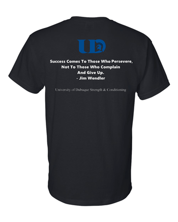 8000- UD STRENGTH & CONDITIONING BLACK DryBlend® Short Sleeve T-Shirt