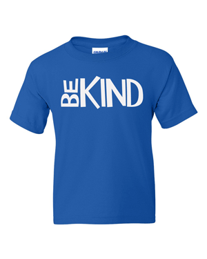 8000B- BE KIND DryBlend® Youth T-Shirt 50/50 preshrunk cotton/polyester