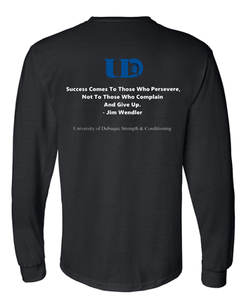 8400- UD STRENGTH & CONDITIONING BLACK DryBlend® 50/50 Long Sleeve T-Shirt