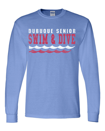 8400- DBQ SENIOR SWIM Gildan - DryBlend 50/50 Long Sleeve T-Shirt