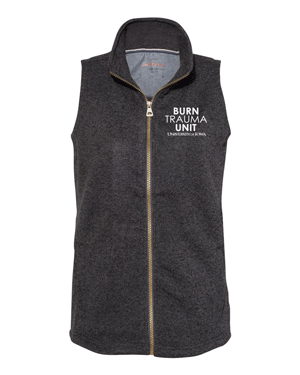 W2030117- U of I BURN UNIT Women's Vintage Sweaterfleece Vest